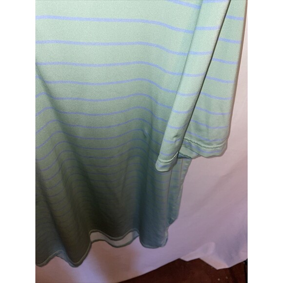 Ralph Lauren RLX Polo Shirt Men’s Size XL Mint Green Striped Golf Tennis Walking - Picture 7 of 12